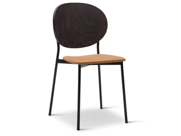 COCO METAL 355-M - Stackable steel chair with beech back by Origins 1971 - view 3